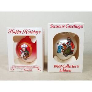 Campbell's Ornament 1997 Anniversary 3" Collector's Edition 1988 NIB x2 Vintage